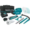 Makita CL121DSM, Tørr, 1300 l/min, Støv pose, Grønn, 0,5 l, Batteri