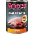 Rocco Økonomipakke: Rocco Real Hearts 24 x 400 g - Kylling med hele kyllinghjerter