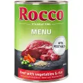 Rocco Økonomipakke Rocco Meny 12 x 400 g - Storfekjøtt med ris & grønnsaker