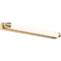 QAZQA Vegglampe hvit med gull inkl. LED 3-trinns dimmbar IP44 - Yordi