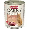 Animonda Carny Adult 6 x 800 g - Kylling, kalkun og andehjerter