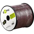 Goobay 56705, Kobberkledd aluminium (CCA), 100 m, Sort, Rød