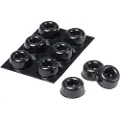 3M SJ5009BL, Sort, Polyurethan, Gummi, Rund, 2,23 cm, 10,1 mm, 6 stykker