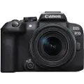Canon EOS R10 - Digitalkamera - speilløst - 24.2 MP - APS-C - 4K / 60 fps - 8.3optisk x-zoom RF-S 18-150 mm F3.5-6.3 IS STM linse - Wi-Fi, Bluetooth - svart