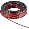Goobay 67740, Kobberkledd aluminium (CCA), 50 m, Sort, Rød