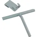 Wenko 22701100, Dusjnal med ett blad, Grå, Silikon, Silikon, 210 mm, 40 mm