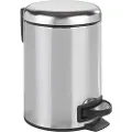 Wenko 22444100, 3 l, Rund, Rustfritt stål, Sølv, Plast, Pedal