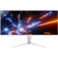 LC-Power LC-M40-UWQHD-144 - LED-skjerm - 40 - 3440 x 1440 UWQHD @ 144 Hz - ADS-IPS - 400 cd/m² - 1200:1 - HDR600 - 4 ms - 2xHDMI, DisplayPort, USB-C - hvit
