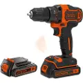 Black & Decker BLACK+DECKER BDCDD186KB-QW - Drill/driver - trådløs - nøkkelfri borhylse 10 mm - 40 N·m - 2 batterier - 18 V