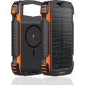 4smarts TitanPack Solar Power Bank - 20 Watt Nødlader - Svart - 20000 mAh