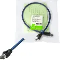 Logilink - Koblingskabel - RJ-45 (hann) til RJ-45 (hann) - 1 m - SFTP, PiMF - CAT 8.1 - halogenfri, formstøpt, rund, uten hindringer - blå