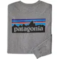 Patagonia P-6 Logo Responsibili Langermet T-skjorte grå