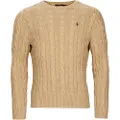 Ralph Lauren for man. 710775885014 Brown cotton ecru knitted jumper (XL), Casual