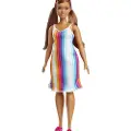 Barbie Loves the Ocean Doll - Rainbow Stripe Dress
