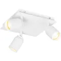 QAZQA Moderne baderomsspotlight hvit kvadratisk 3-lys IP44 - Ducha