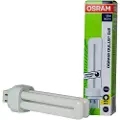 Osram DULUX D/E - Ikke-integrert kompakt fluorescerende lyspære - form: T12X2 - G24q-1 - 13.7 W - klasse G - varmt hvitt lys - 3000 K