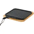 Cozze vendbar støbejernspande med bordskåner 330 x 330 mm.