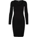 Vero Moda Willow Sweetheart Lang Ermet Midi-kjole