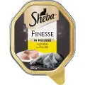 Sheba Megapakke Sheba skåler 22 x 85 g - Mousse med kylling