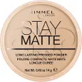 Rimmel London Stay Matte Pressed Powder, Mineral Formula for Long-lasting Shine Effect, Sandstorm, 14 g