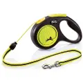 Flexi Neon Reflect Cord Flexikoppel Gul M 5m 5m
