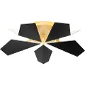 QAZQA Design taklampe svart med gull 5-lys - Sinem