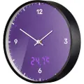 Bresser Mytime Led-veggklokke Med Temperaturvisning