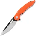 Bestech Ornetta - Blackwash + Satin - G10 foldekniv, oransje