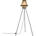 QAZQA Oriental gulvlampe med stativ i bambus med svart - Evalin