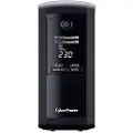 Cyberpower Value Pro VP1000ELCD-FR - UPS - AC 230 V - 550 watt - 1000 VA - enkeltfase - RS-232, USB - utgangskontakter: 4 - svart