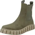 Refresh for woman. 17024903-KAKI Ankle boots 170249 greenish brown (38), Flat, 1 to 3 cm, Zip, Casual