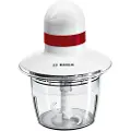 Bosch MMRP1000, 0,8 l, CE, Eurasian, VDE, Rød, Gjennomsiktig, Hvit, Plast, Rustfritt stål, Knapper