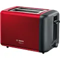 Bosch DesignLine TAT3P424 - Brødrister - 2 skive - 2 Spor - rød