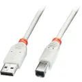 Lindy 41923, 2 m, USB A, USB B, USB 2.0, 0,48 Gbit/s, Hvit