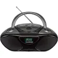 Blaupunkt BB14BK, 2 W, CD-opptaker, Sort, LCD, Strøm, Batteridrevet, 230 mm