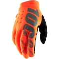 100% Hansker 100% BRISKER Hanske fluo oransje sort str. M (håndlengde 187-193 mm) (NY)