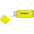 Integral Neon - USB-flashstasjon - 32 GB - USB 2.0 - gul