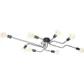 QAZQA Design taklampe sort 8-lys - Facile
