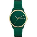 Lacoste for woman. 2001247 Crocodelle green analogue watch (OSFA), Casual, Silicone, Strap