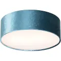 QAZQA Moderne taklampe blå 30 cm med gull innside - Drum