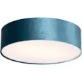 QAZQA Moderne taklampe blå 40 cm med gull innside - Drum