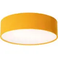QAZQA Moderne taklampe okergul 40 cm med gull innside - Drum