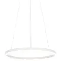 QAZQA Design pendellampe hvit 60 cm inkl. LED 3-trinns dimmbar - Anello