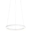 QAZQA Design pendellampe hvit 40 cm inkl. LED 3-trinns dimmbar - Anello
