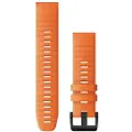 Garmin QuickFit - Klokkestropp for smart armbåndsur - gløroransje - for D2 fenix 6 fenix 7 Forerunner 965 Instinct Solar