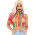 Leg avenue Regnbue net top
