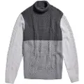 G-Star Cable Color Block Loose Genser Med Høy Hals