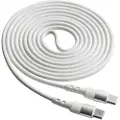 Akyga Ladekabel USB-C - USB-C 60W 1,8m - Hvit