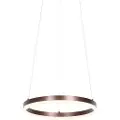 QAZQA Hengende lampe mørk bronse 40 cm inkl. LED 3-trinns dimbar - Anello