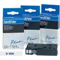 Brother - Hvit, blå - Rull (0,9 cm x 7,7 m) 1 stk skriverteip - for P-Touch PT-15, PT-20, PT-2000, PT-3000, PT-500, PT-5000, PT-6, PT-8, PT-8E